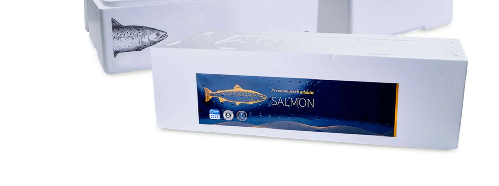 Packaging de salmón con EPS y nanocobre